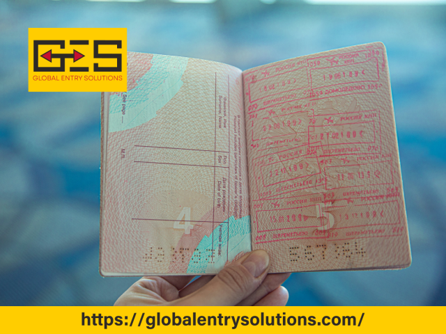 An open passport showing visa stamps symbolizing travel and B-2 visa extension processes in the United States