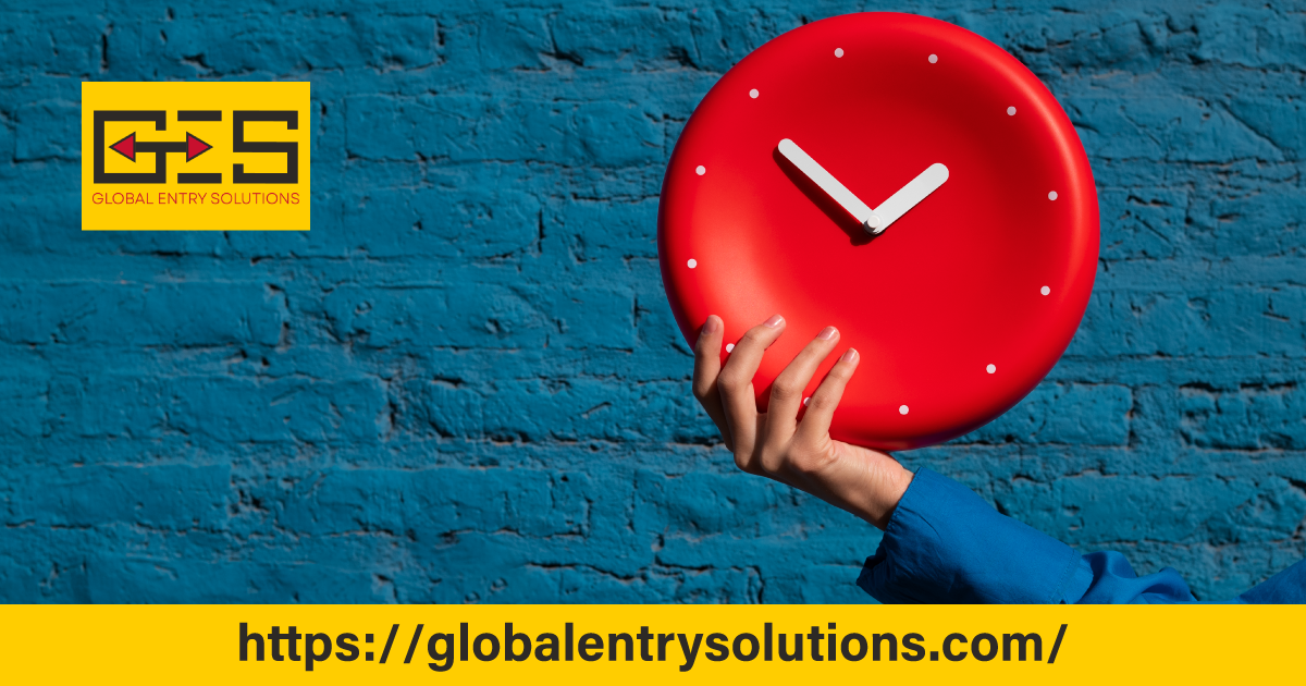 Hand holding a red clock symbolizing the time limitations and extensions under the H-1B visa application process